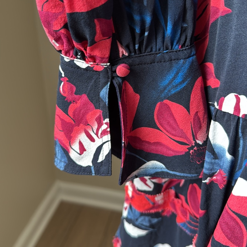 Tanya Taylor Tulip Poppy Floral Silk Dress - Picture 7 of 10